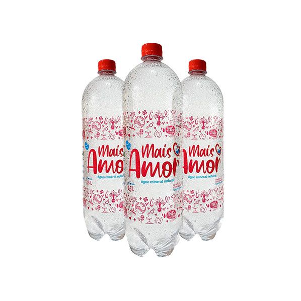 Água Mineral Natural Água Mais Amor - 1,5L com gás